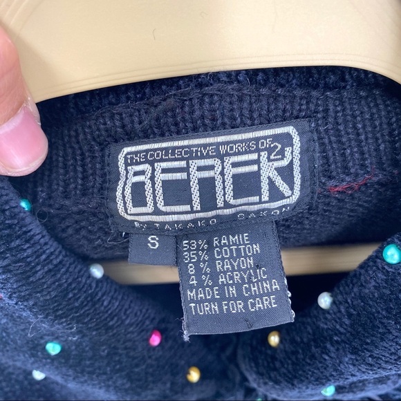 Berek 2 Women's Floral Embellished Sweater Small - Picture 6 of 6